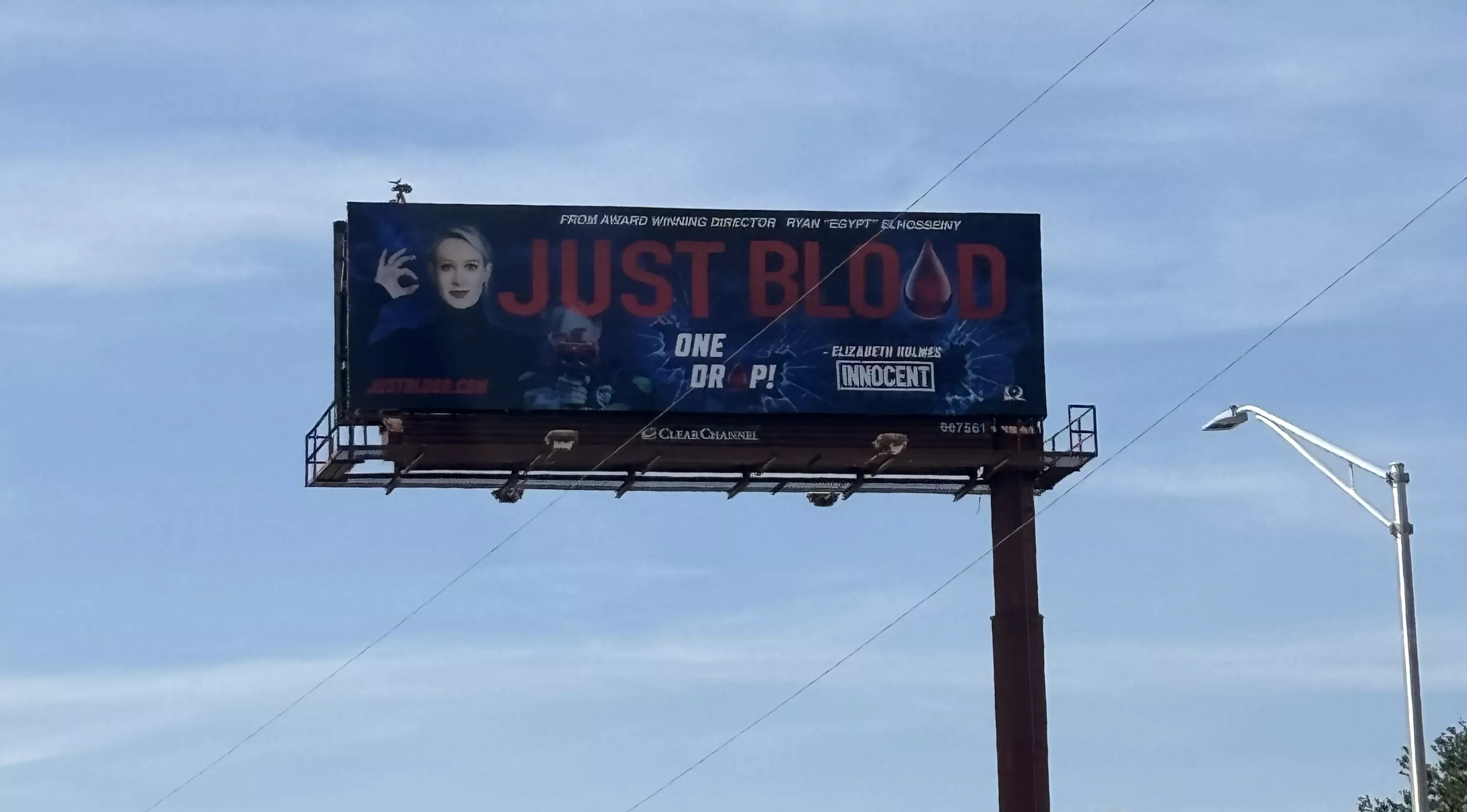 Billboard of Elizabeth Holmes